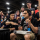 Competitors wrap up a match at Evo 2018.